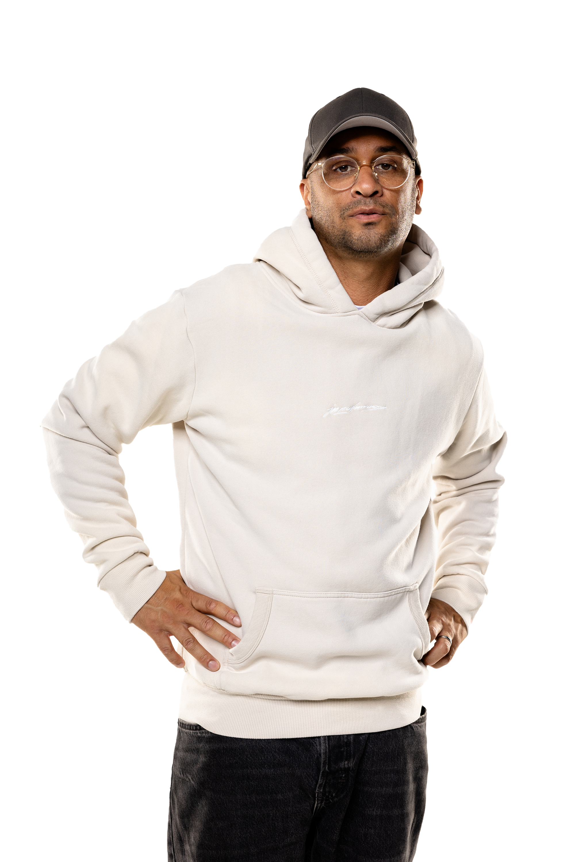 WASHED ESSENTIAL HOODIE GREY