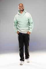 WASHED ESSENTIAL HOODIE GREEN