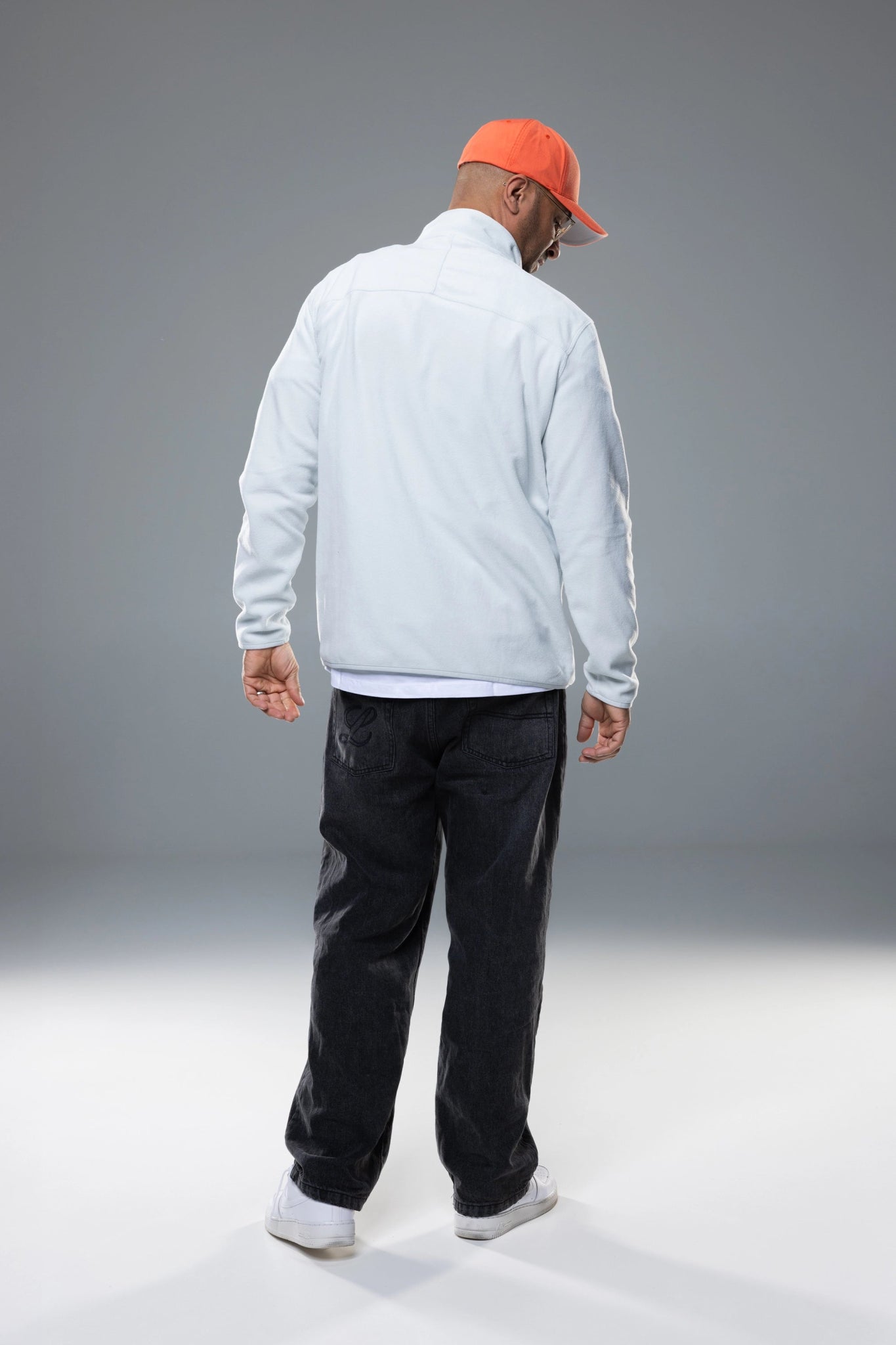 ESSENTIAL FLEECE 1/4 ZIP GREY