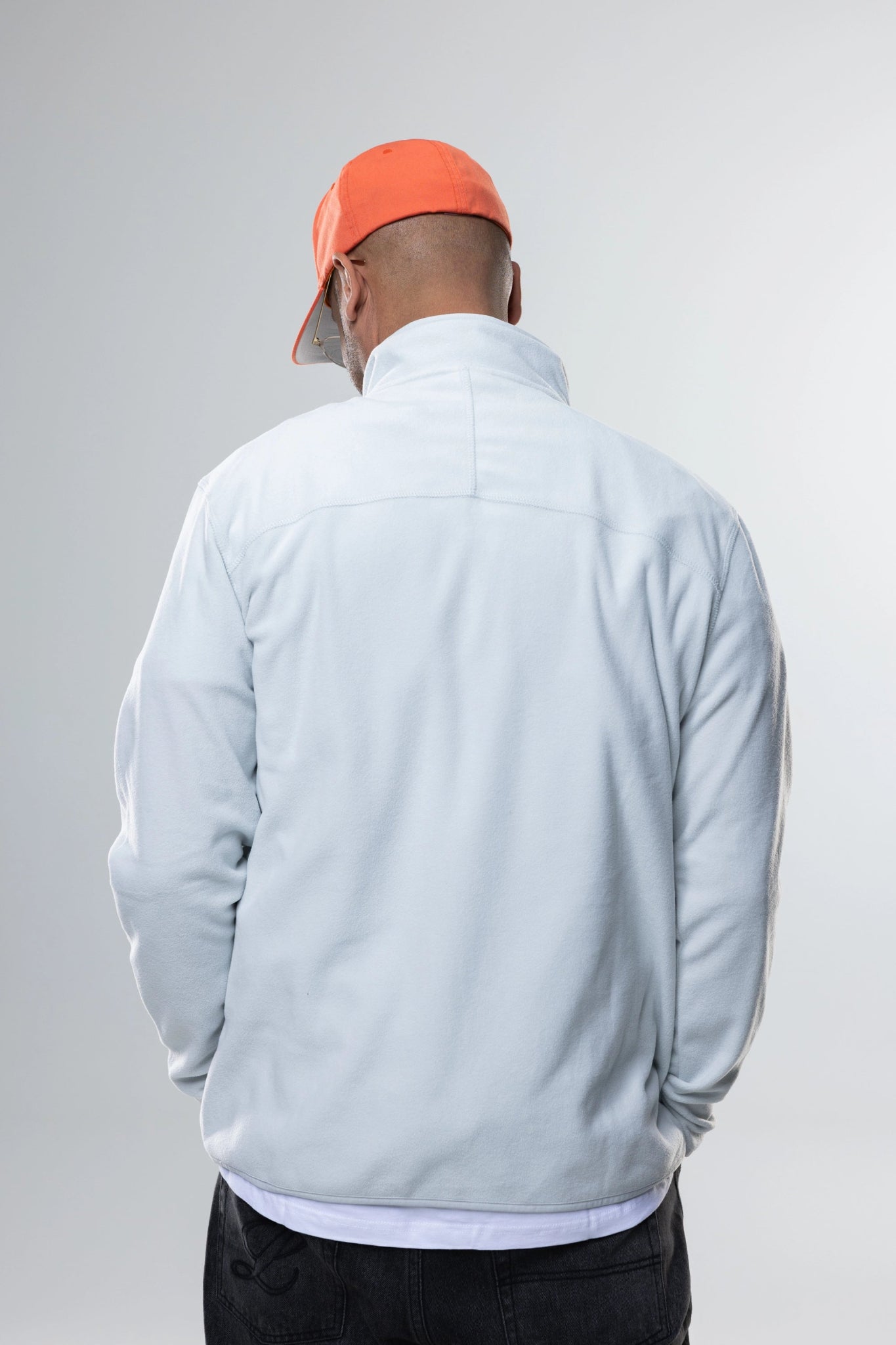 ESSENTIAL FLEECE 1/4 ZIP GREY